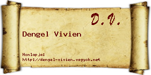 Dengel Vivien névjegykártya